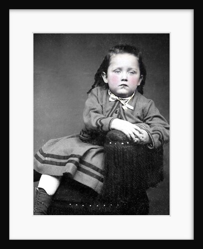 Tintype portrait of a child, ca. 1870 by Anonymous