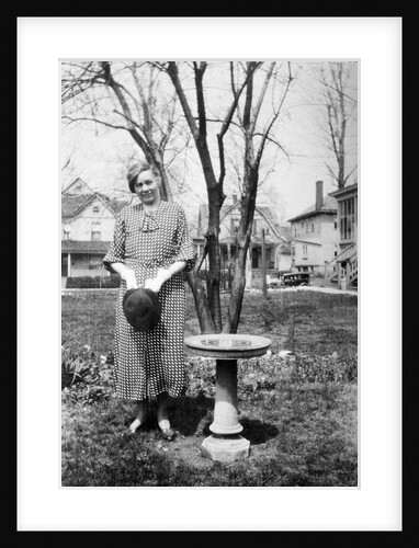 Mature woman outdoor portrait, ca. 1928 by Anonymous