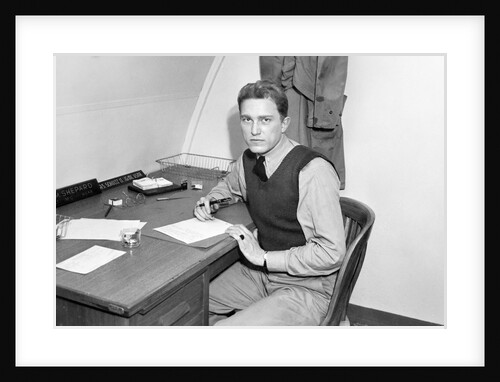 Young medical officer in barracks, ca. 1945 by Anonymous