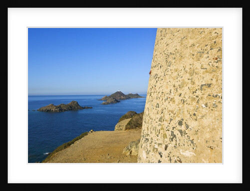 View of Sanguinaires Islands from Genovese tower of Parata Point, Ajaccio, Corsica, France by Anonymous