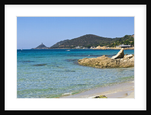 Beach near town, Ajaccio, Corsica, France by Anonymous