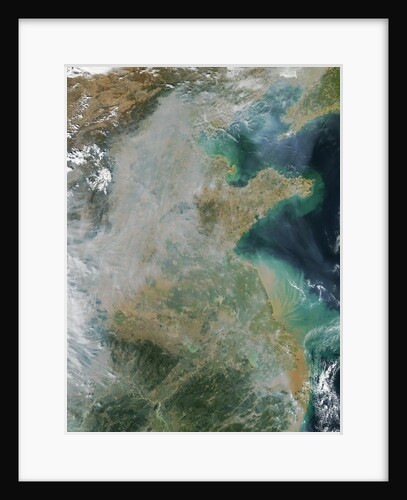 Smoke and fires in eastern China by Anonymous