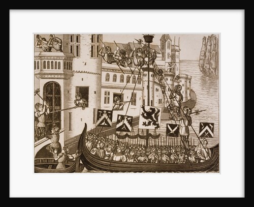 The Men of Ghent assault the Earl of Flanders in Dendremonde (now Dendermonde) by Anonymous