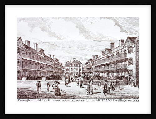 County Borough of Salford. First design for the artisans' dwellings by Walter R Sharp Architect. by Anonymous