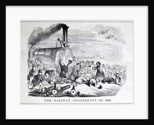 Railway Mania cartoon 0f 1845 by Anonymous