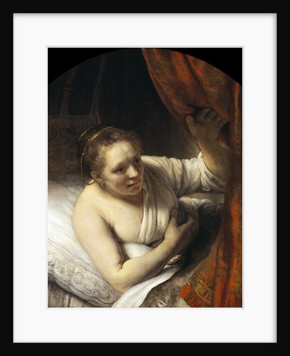 A Woman in Bed by Rembrandt van Rijn