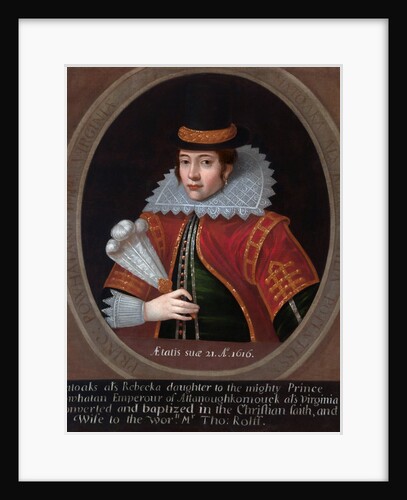 Portrait of Pocahontas by Anonymous