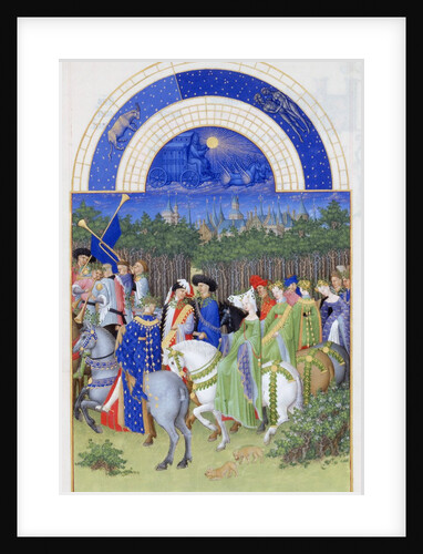 Très Riches Heures du duc de Berry: Month of May by Frères Limbourg