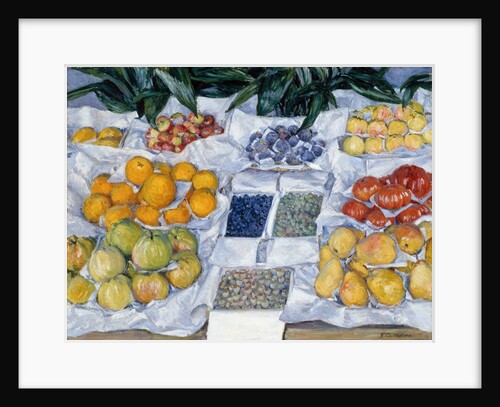 Fruit Displayed on a Stand by Gustave Caillebotte