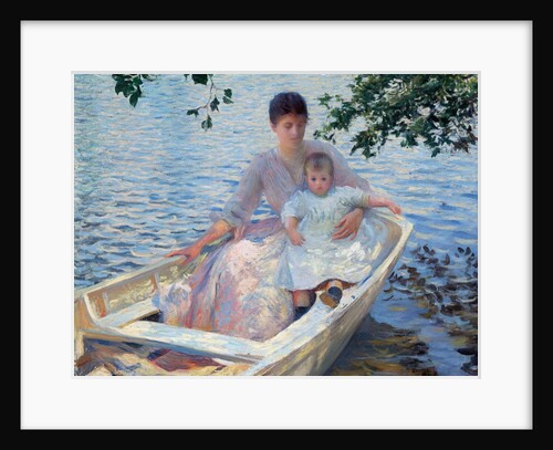 Mother and Child in a Boat by Edmund Charles Tarbell