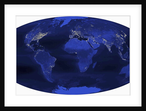 Earth Lights at Night by Anonymous
