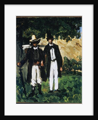 Marion and Valabregue Posing for a Picture by Paul Cezanne