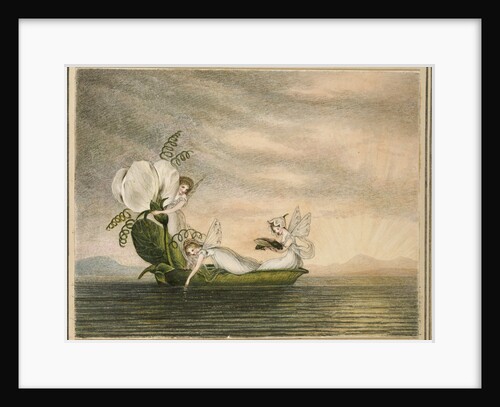 Fairies Floating Downstream in a Peapod by Amelia Jane Murray