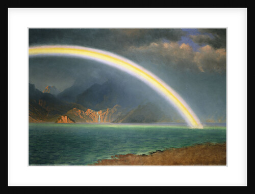 Rainbow Over Jenny Lake, Wyoming by Albert Bierstadt