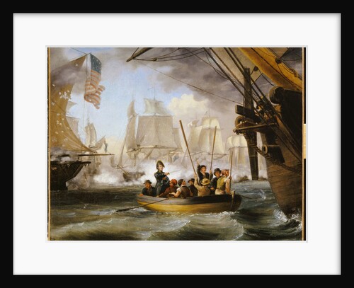 Commodore Perry Leaving the Lawrence for the Niagara at the Battle of Lake Erie by Anonymous
