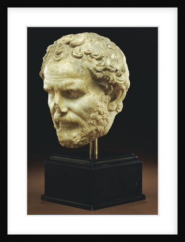 Roman Marble Portrait of Demosthenes by Anonymous