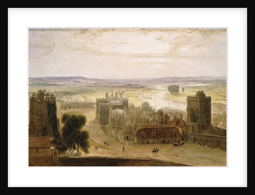 View from the Round Tower, Windsor Castle by William Daniell