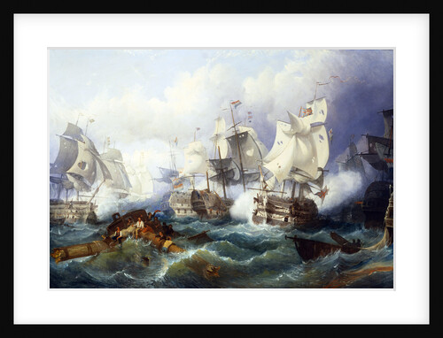 The Battle of Trafalgar by follower of Philip James de Loutherbourg by Anonymous