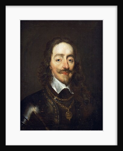 Portrait of King Charles I, bust length by William Dobson
