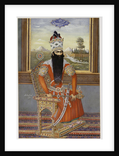 Portrait of Sultan Fath Ali Shah Qajar by Muhammad