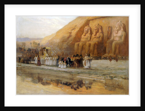 Abu Simbel Temple, Celebration of the Pharoah by Frederick Arthur Bridgman
