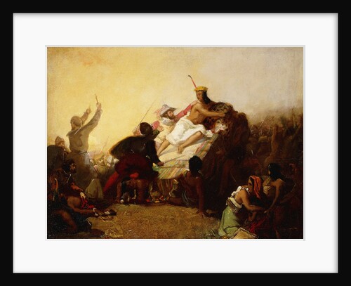 Pizarro Seizing the Inca of Peru by John Everett Millais