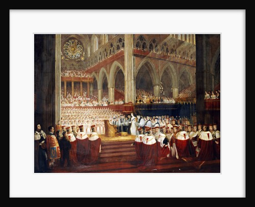 The Coronation of Queen Victoria by circle of Edmund Thomas Parris by Anonymous