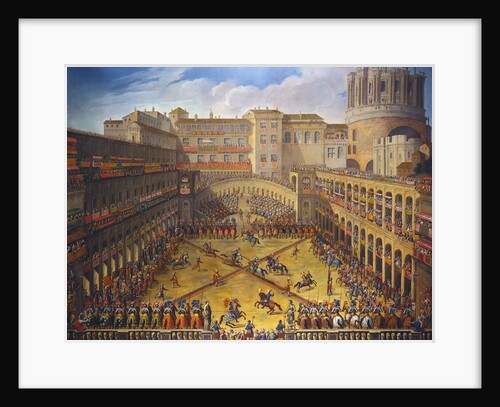 A Tournament in the Courtyard of the Vatican Belvedere by Anonymous
