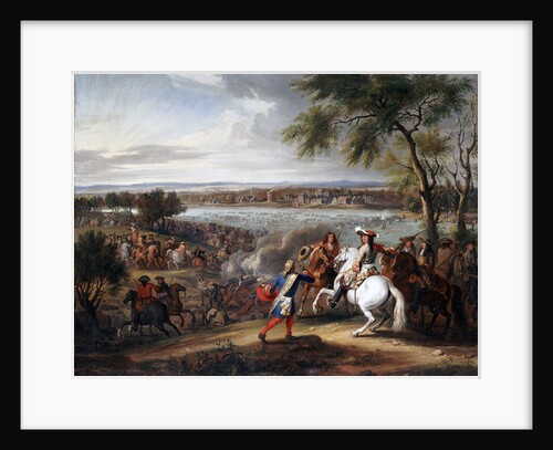 King Louis XIV of France Crossing the Rhine near Lobith on 12 June 1672 by Adam Frans van der Meulen