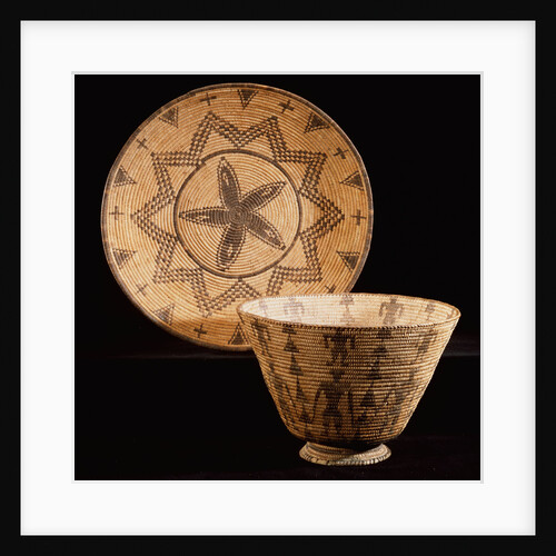 Apache coiled tray and bowl by Anonymous