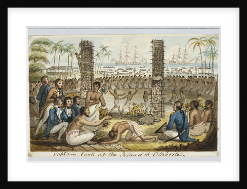 Captain Cook at the Island of Otaheite by Isaac Robert Cruikshank
