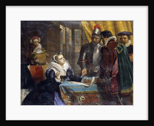The Forced Abdication of Mary, Queen of Scots at Lochleven Castle by Charles Lucy
