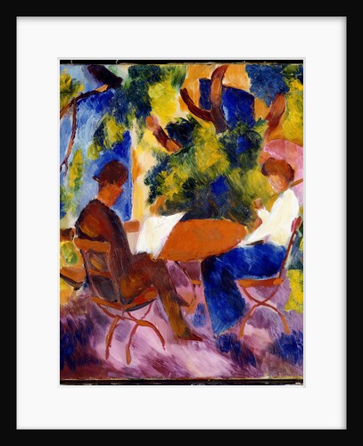 At the Garden Table by Auguste Macke