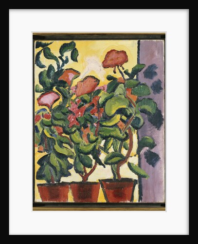 Geranium at the Window by Auguste Macke