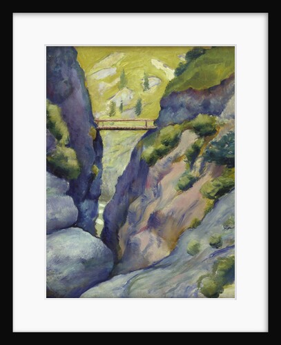 Valley in Tegernse by Auguste Macke