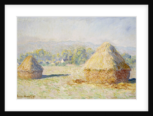 Haystacks, Morning Effect by Claude Monet