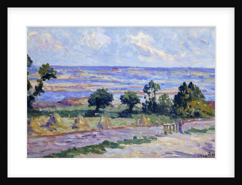 Haystacks by the Sea by Maximilien Luce