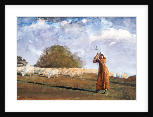 The Young Shepherdess by Winslow Homer