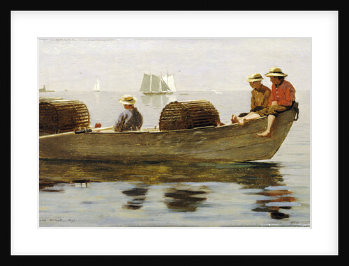 Three Boys in a Dory by Winslow Homer