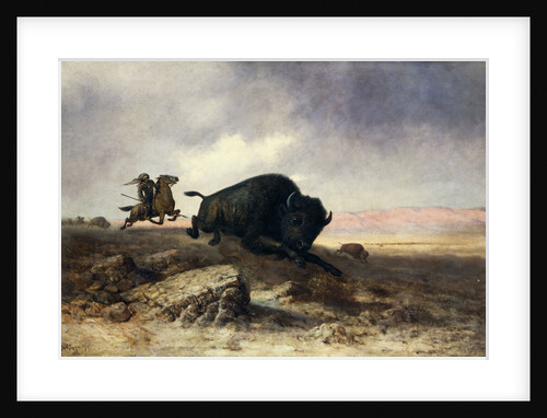 Buffalo Hunt by Astley David Middleton Cooper