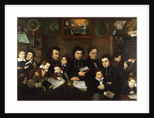 A Group Portrait of Teachers and School Children in a Classroom by Francois Trichot-Garnerie