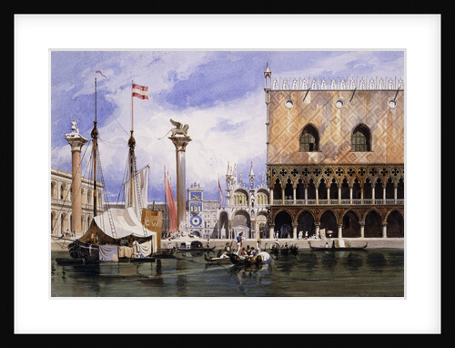 The Piazzetta di San Marco, Venice by Carl Friedrich Heinrich Werner