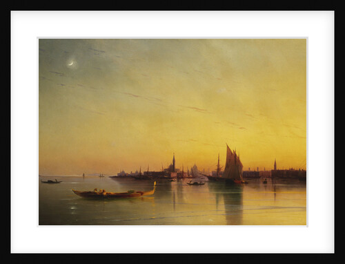 Venice from the Lagoon at Sunset by Ivan Konstantinovich Aivazovsky