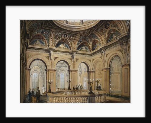 Interior Views of the Conservative Club: Entrance Hall and Grand Staircase by Anonymous