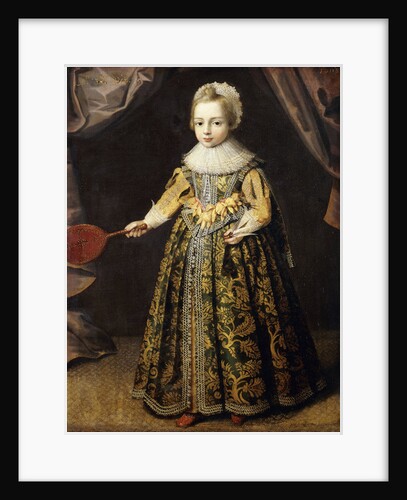 English School Portrait of a Boy, Aged 3 by Anonymous