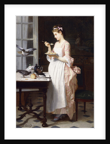 Feeding the Pigeons by Joseph Caraud