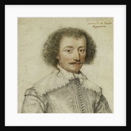 Portrait of Pierre Le Hayer Duperron, Bust-Length, Inside a Traced Border by Daniel Dumonstier