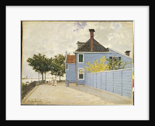 The Blue House, Zaandam by Claude Monet