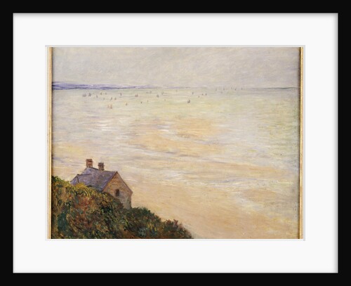 The Hut at Trouville, Low Tide by Claude Monet