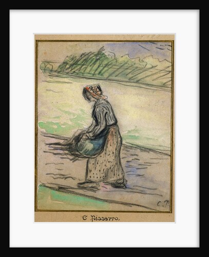 Peasant with Firewood by Camillle Pissarro
